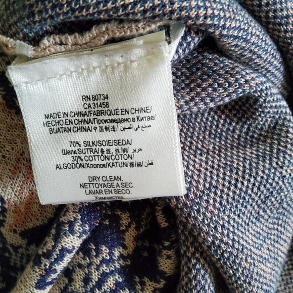 BCBGMAXAZRIA Floral Print Silk Cotton A-Line Mini Dress M New - Picture 7 of 7